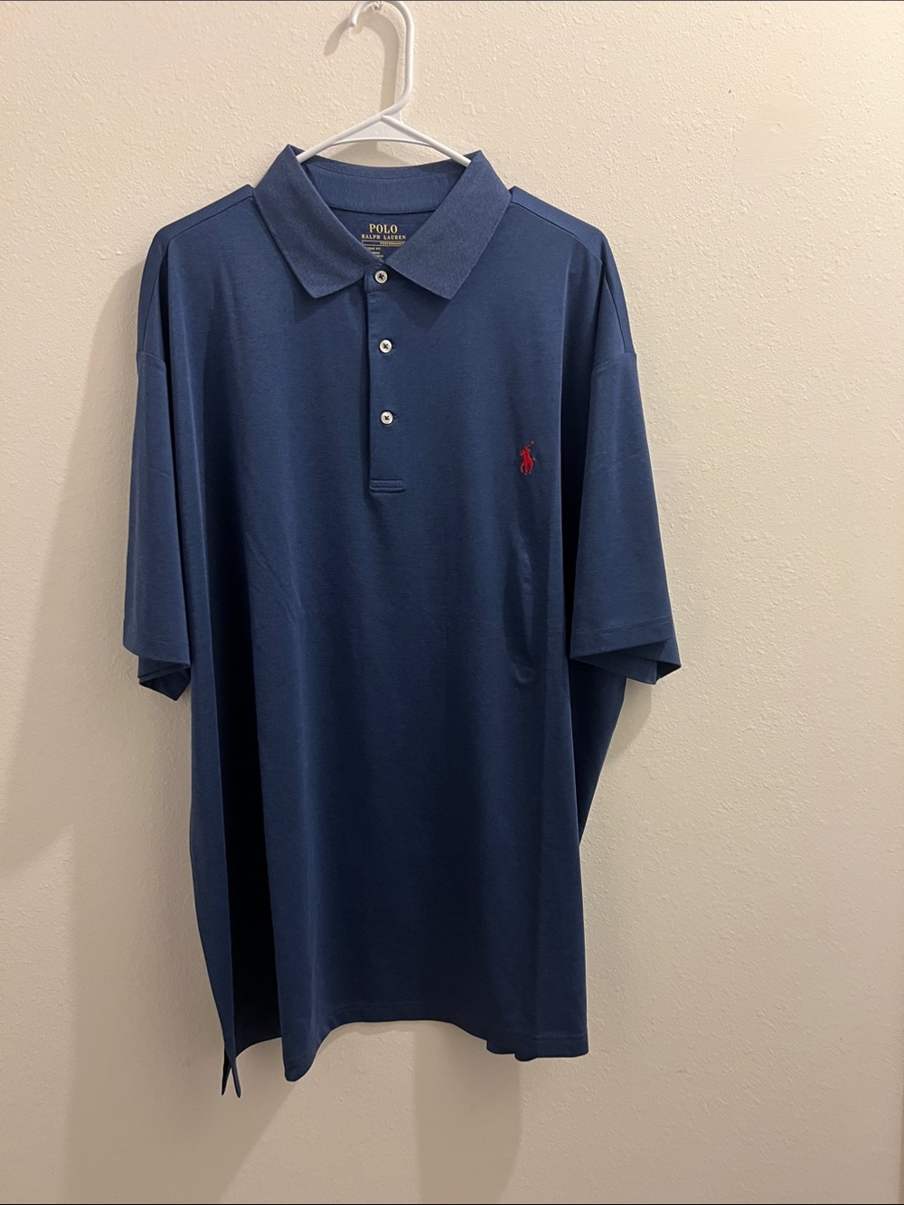 Polo by Ralph Lauren Navy Polo with Red Pony Embroidery